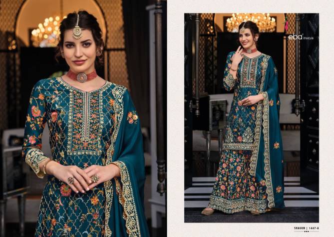 Eba Shagun Color Edition 6 Sharara Wedding Salwar Suits Catalog
